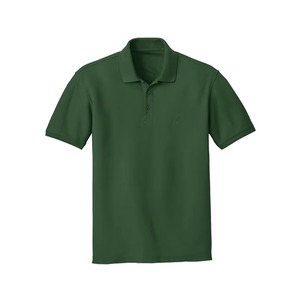 Polo homme uni à manches courtes en coton Oxford respirant, coupe classique, boutons sur le devant - Product Image 1