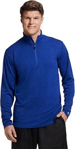<b>Men</b> Sports <b>Long</b> <b>Sleeve</b> Half Zip Sweatshirt Fitness Jogging <b>Tops</b> Breathable Training Compression Running Eco-Friendly Quick Dry - Product Image 1