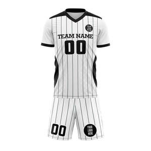 Conjunto de Uniforme de Fútbol Personalizado, Camiseta y Pantalones Cortos de Fútbol, Ropa Deportiva para Clubes, Escuelas, Academias, Organizaciones, Venta al Por Mayor, OEM, ODM - Product Image 1