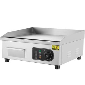 Piastra Elettrica Commerciale da 1700W, Griglia Piatta, Temperatura Regolabile 122-572°F, 17.72 x 11.81 x 0.39 pollici, Acciaio Inossidabile - Product Image 4