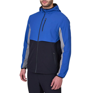 Conjunto de Pantalones Cortos y Chaqueta Cortavientos con Capucha para Hombre, Estilo Invernal, Color Sólido, Servicio OEM Personalizado, Transpirable, Venta al Por Mayor - Product Image 3