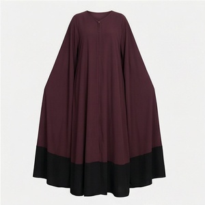 Customized Color Combo New Design Oversize Front Open Men Wear Abaya <b>Long</b> <b>Sleeve</b> Fall Wholesale Loose Breathable Fashion - Product Image 1