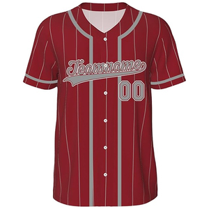 Maillot de baseball pour adultes, 100 % coton biologique, anti-bactérien, coupe ajustée/drop-in, service OEM, personnalisable, vente en gros, haute qualité, offre spéciale - Product Image 1