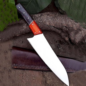 Cuchillo de Chef Moderno Forjado a Mano Personalizado, Hoja de Acero Inoxidable de 8 Pulgadas de Largo, Mango de Madera Ambidiestro, Grosor de 3.0 mm, Extra - Product Image 5