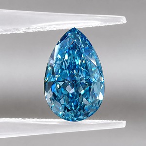 Anillo de Compromiso de Diamante Cultivado en Laboratorio CVD, Corte Excelente 3EX, 4CT, Forma de Pera, Azul SI1, Certificado IGI, Joyería Fina, Proveedor de Diamantes, Venta al Por Mayor - Product Image 5