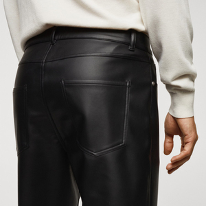 Pantalons en cuir de qualité supérieure pour hommes, meilleur fournisseur, cuir véritable, meilleure qualité, pantalons en cuir tendance pour adultes - Product Image 3