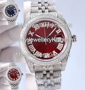 Moissanite & Stainless Steel Round <b>Case</b> <b>Watch</b> with Glass Dial 10 Bar Water Resistant for Parties and Occasions - Product Image 3