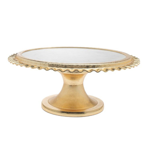 Simple Standard Designer Round Shape Premium Quality Metal Cake Stand With Gold Finish For Dessert And Cake Display From India - Product Image 5