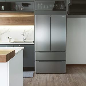 36 en 22,5 cu. Réfrigérateur à portes françaises 4 portes avec poignée encastrée en acier inoxydable, profondeur de comptoir - Product Image 2