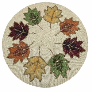 Tapis de table moderne antidérapant en verre à motifs de citrouilles d'automne faits à la main pour la décoration de fête de mariage - Product Image 4