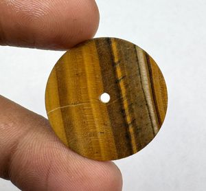 A K Gems Natural Tiger Eye Gemstone 28.50mm 1.50mm Cabochon <b>Cut</b> Watch Dial & Face NH35 Movements GMC-1801 Model Watch Making - Product Image 4