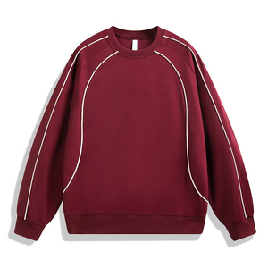 เสื้อฮู้ดดี้ลายทางสไตล์เรโทรใหม่ประจำฤดูใบไม้ผลิและฤดูใบไม้ร่วงปี 2026 สำหรับวัยรุ่น ทรงหลวม น้ำหนักมาก สวมใส่สบาย - Product Image 1