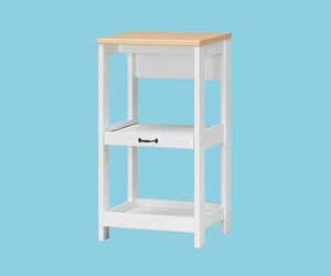 Modern Brown Wooden <b>Storage</b> Cabinet 1 <b>Drawer</b> 2 Shelves Flat Panel Doors Shirai Brand Living Room Home Office Furniture - Product Image 1
