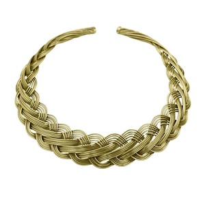 Hammered Flexible Tribal Brass Choker Ethnic Brass Choker Necklace Brass <b>Cuff</b> Necklace Collar Necklace Silver Choke - Product Image 1