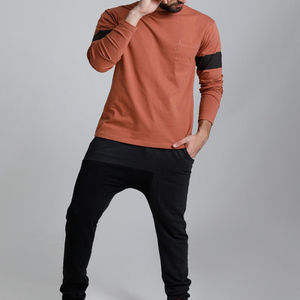 T-shirt pour homme à manches longues 100% coton de haute qualité, avec impression de logo personnalisé, service OEM, respirant et écologique - Product Image 4