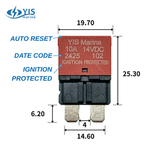 Disjoncteur de fusible à lame ATC à réinitialisation automatique DC 10A pour RV - Product Image 5
