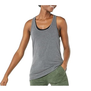 Vente en gros de débardeur en coton sans manches avec logo personnalisé chenille brodée pour femmes pour musculation, fitness et salle de sport - Product Image 1