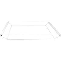 Plateau de service et de rangement multifonctionnel moderne en acrylique de luxe avec plateau transparent en Lucite pour la vaisselle de cuisine et la décoration de table basse