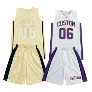 Conjunto de Uniforme de Baloncesto Sublimado Personalizado para Hombre, Camiseta y Pantalones Cortos de Secado Rápido y Transpirables, con SU LOGOTIPO, Nombre y Número, Ropa Deportiva - Product Image 1