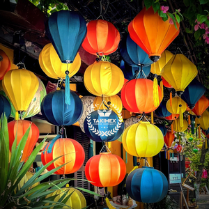 Belle forme de parapluie de lanterne en soie vietnamienne pour le décor de restaurant de mariage du nouvel an chinois de nombreuses couleurs disponibles pour l'exportation - Product Image 5