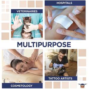 ชุดผ้าโพลีผสม4ชั้นแบบไม่ยึดติด2 "x 2" ผ้าเช็ดแผลแบบใช้แล้วทิ้ง - Product Image 5