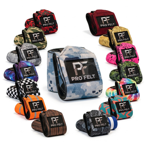 Muñequeras Ajustables de 18 Pulgadas con Diseño Personalizado de Camuflaje, de Neopreno, para Cross Training, Levantamiento de Pesas, Gimnasio, Fitness, Soporte para Muñecas - Product Image 1