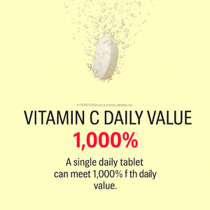 Tabletas Efervescentes de Vitamina C 1000mg con Sabor a Limón de Alta Potencia, Refuerzo de la Inmunidad, Aporte de Energía para Adultos, OEM Corea - Product Image 3