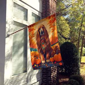 Large Multicolor Afghan Hound Fall House <b>Flag</b> Porch Sleeve <b>Pole</b> Decorative Yard Banner Artwork Wall Hanging <b>Flags</b> - Product Image 2