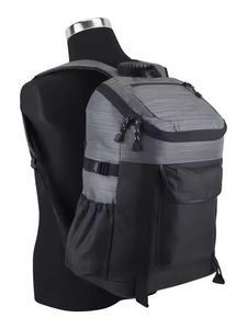 Unisex <b>Nylon</b> <b>Backpack</b> 20-37L Capacity Waterproof Zipper Closure Casual Style Soft Handle Arcuate Shoulder Strap USB Sports - Product Image 4