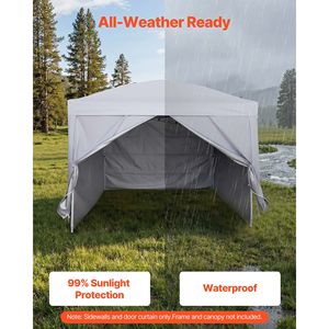 Tent Accessories 10x10 Ft <b>Pop</b> <b>up</b> <b>Canopy</b> Sidewalls Waterproof Sunlight Protection Layer - Product Image 5