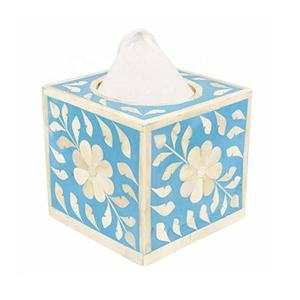 Boîte à mouchoirs décorative en résine noire et blanche avec couvercle en bois, porte-papier pour la maison, l'hôtel, la salle de bain, boîte à bijoux avec couvercle, cadeau - Product Image 3