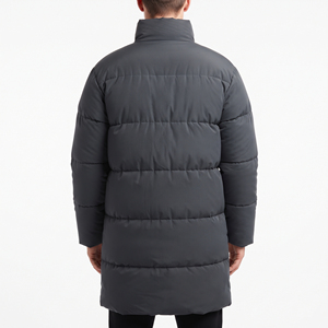 Blouson matelassé long pour homme, confortable, à capuche, zippé, coupe-vent, moderne, rembourré, pour l'hiver, vente en gros, élégant - Product Image 2