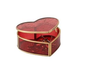 Exclusiva Caja Organizadora de Joyas Cuadrada de Cristal y Latón, Estuche Geométrico Transparente con Tapa y Asa de Anillo para Decoración del Hogar - Product Image 5