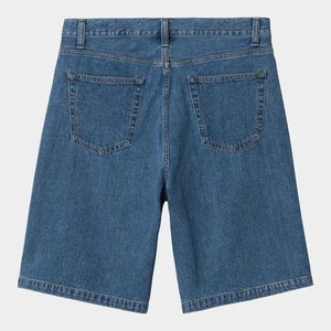กางเกงยีนส์ขาสั้นสีน้ำเงิน ผ้าฝ้าย 100% แบบถักทอ เหมาะสำหรับฤดูร้อน - Product Image 3