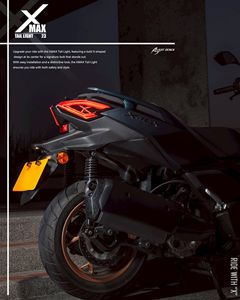 Feu arrière LED rouge 2026 AJ LIGHT DESIGN TW à 2 lentilles pour moto Yamaha XMAX V2, kit de rétrofit, garantie 12 mois - Product Image 2