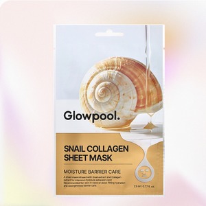 มาส์กหน้าคอลลาเจน GLOWPOOL ผลิตภัณฑ์ความงามเกาหลี แผ่นมาส์กหน้าคอลลาเจนหอยทากเพื่อผิวเปล่งประกาย ผลิตในเกาหลี 10 แผ่น - Product Image 1