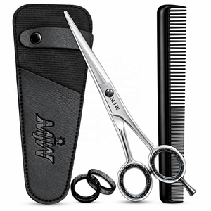 Ciseaux de coiffure professionnels de 6,5 pouces en acier inoxydable argenté, ciseaux de coupe de cheveux pour barbier, ciseaux de salon certifiés CE et ISO - Product Image 6