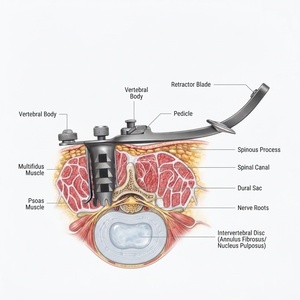 Instrumento Quirúrgico OPTITECH HEALTHCARE de Primera Calidad, Acero Inoxidable de Grado Médico para Procedimientos Espinales Complejos, Confiable para Tejidos - Product Image 6