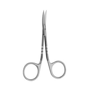 Insertos de carburo de tungsteno Tijeras de operación dental manuales curvas Cuerpo de acero inoxidable de 115mm Hoja F-Line - Product Image 1