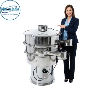 Micron India Tamiseur Vibratoire Numérique Automatique Robuste 110V Garantie 2 Ans PLC pour le criblage des poudres alimentaires, chimiques et de papier - Product Image 1