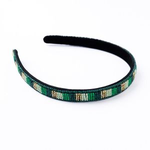 Designer Seed Beads <b>Beaded</b> Embroidery <b>Headband</b> Fashion Women Hairband Fashion Seed Beads <b>Headband</b> Handmade Boho Hairband - Product Image 2