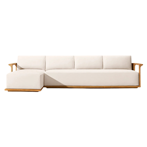 Modern Outdoor Furniture Modular Lounge Chair Soft Cushions Solid Teak Frame Weatherproof Sectional <b>Sofa</b> Set Hotel Villa Use - Product Image 2
