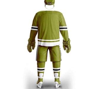 Uniforme de hockey sur glace personnalisé confortable 100% polyester en stock disponible en tailles personnalisées Nouveauté Uniforme de hockey sur glace très vendu - Product Image 3