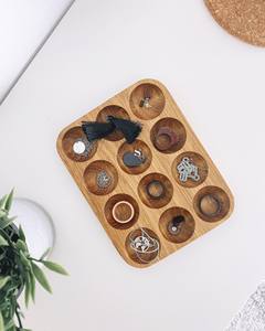 Porta Huevos de Madera de Roble con 25 Ranuras, Bandeja Cuadrada para Exhibición, para Mercado, Hotel, Desayuno, OEM, Personalizado, Vietnam - Product Image 5