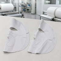 Masque en tissu double couche Y493, 130g, microfibre et motif perlé, matières premières pour masques professionnels, fourniture OEM pour soins de la peau