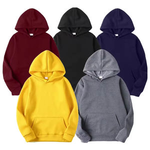 Sudadera con Capucha de Forro Polar Personalizada para Invierno, Bordada, 400 g/m², de Algodón, Corte Holgado, con Bolsillos Tipo Canguro, para Hombre y Mujer, Fabricante OEM ODM - Product Image 3