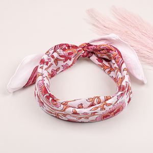 Pañuelo de Algodón Orgánico con Estampado Artesanal, Estilo Indio Tradicional con Diseño Floral, Pañuelo de Algodón Unisex Hecho a Mano de Lujo, Venta al Por Mayor - Product Image 1