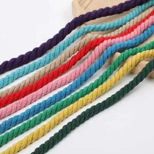 Cordon de macramé torsadé à trois brins 2mm-12mm en corde 100% coton pour sacs, vêtements, textiles de maison, cordon de serrage et revêtement pour la remise des diplômes - Product Image 3