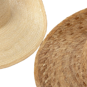 Chapeau de paille unisexe à large bord fait main pour l'été et la plage, personnalisation de marque, vente en gros directe d'usine, fournisseur OEM - Product Image 6