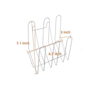 Scolapiatti a doppio strato a forma di S con ciotole, piatti, bacchette e cucchiai - Product Image 6